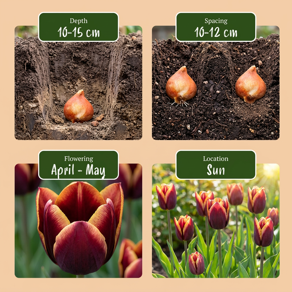 Tulpen-Mischung My Favourite Topping – Tulipa online kaufen | 15 bis 120 Blumenzwiebeln, verspielte Farbmischung – Wurzelwerk Design