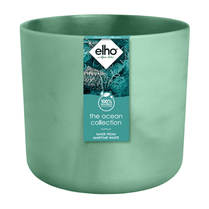 Topf Elho Ocean Round pacific green - D18 x H17 - Wurzelwerk Design