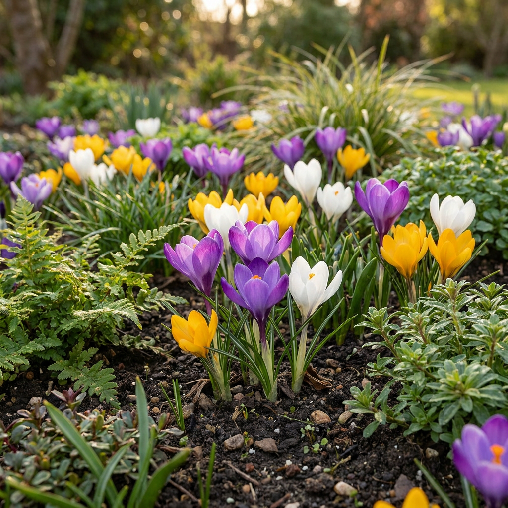 Wildkrokus-Mischung – Crocus online kaufen | 50 bis 400 Blumenzwiebeln, zierlich &amp; früh – Wurzelwerk Design