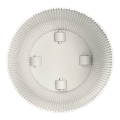 Topf elho Vibes Fold Round weiß - mit Rollen - D35 x H33 - Wurzelwerk Design