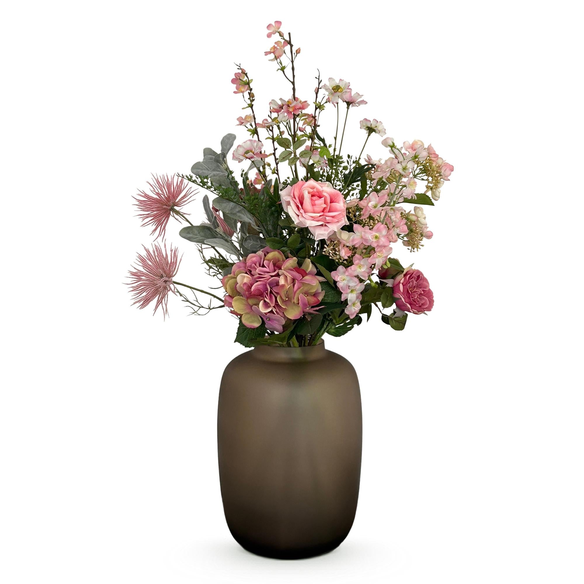 Künstlicher Blumenstrauß L von Everspring, hübsches rosa, 89 cm hoch, detailreiche, realistisch aussehende Blumen in natürlicher Anordnung