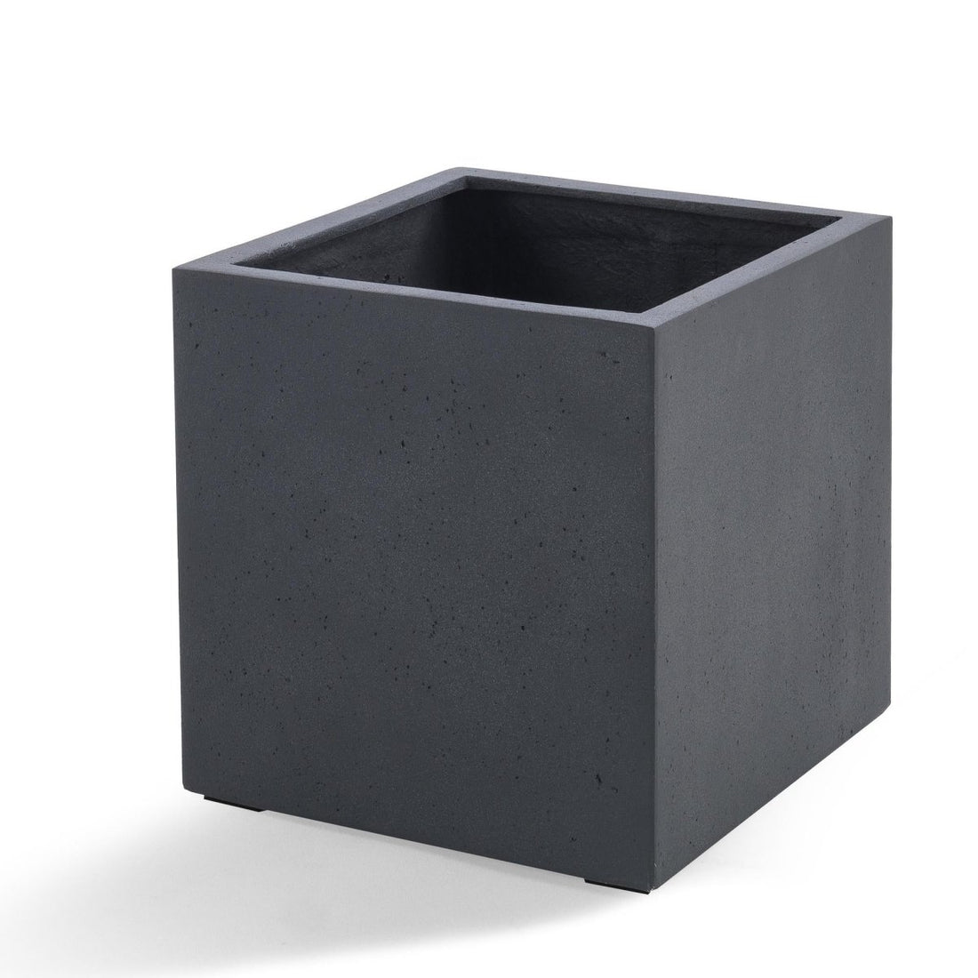 Everspring Grigio Cube Pflanztopf in Anthrazit, quadratisch, D50 x H50, aus robustem Material, für Garten und Balkon.
