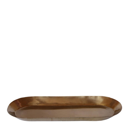 Ovales Tablett Ø 30 cm - Gold - Wurzelwerk Design