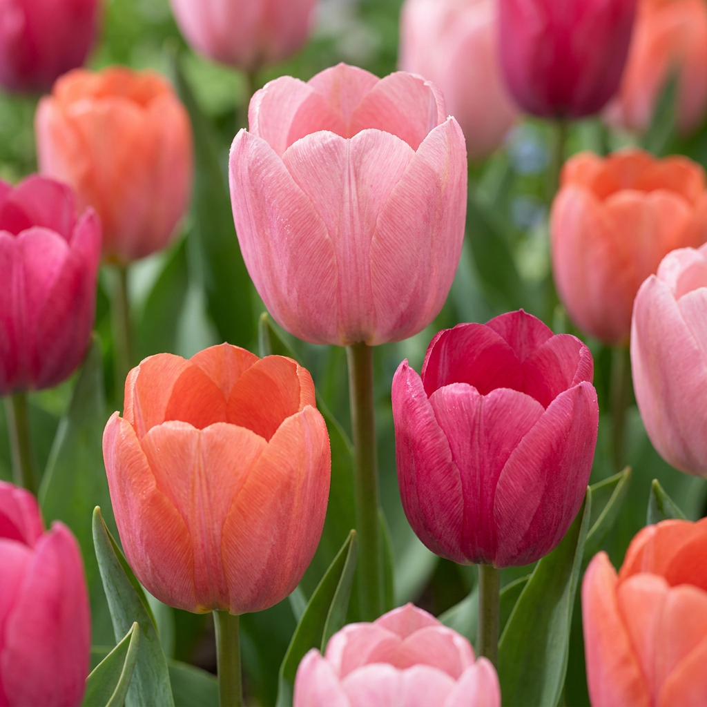 Tulpen-Mischung Positive Vibe – Tulipa online kaufen | 20 bis 160 Blumenzwiebeln, fröhliche Farbmischung – Wurzelwerk Design