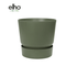 Topf elho Greenville Round grün - D30 x H28 - Wurzelwerk Design