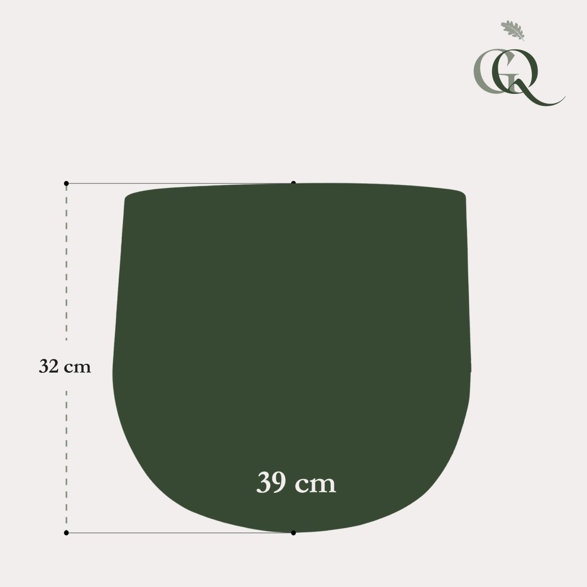 Kupfertopf Elisa vintage green - L - H32 W39 - Wurzelwerk Design