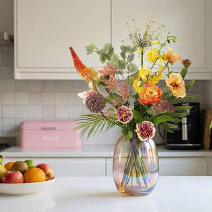 Everspring Kunstblumenstrauß Tropical Chic Deluxe, Real Touch, 13 Stiele, ca. 105 cm hoch, bunte tropische Blumen für Dekoration