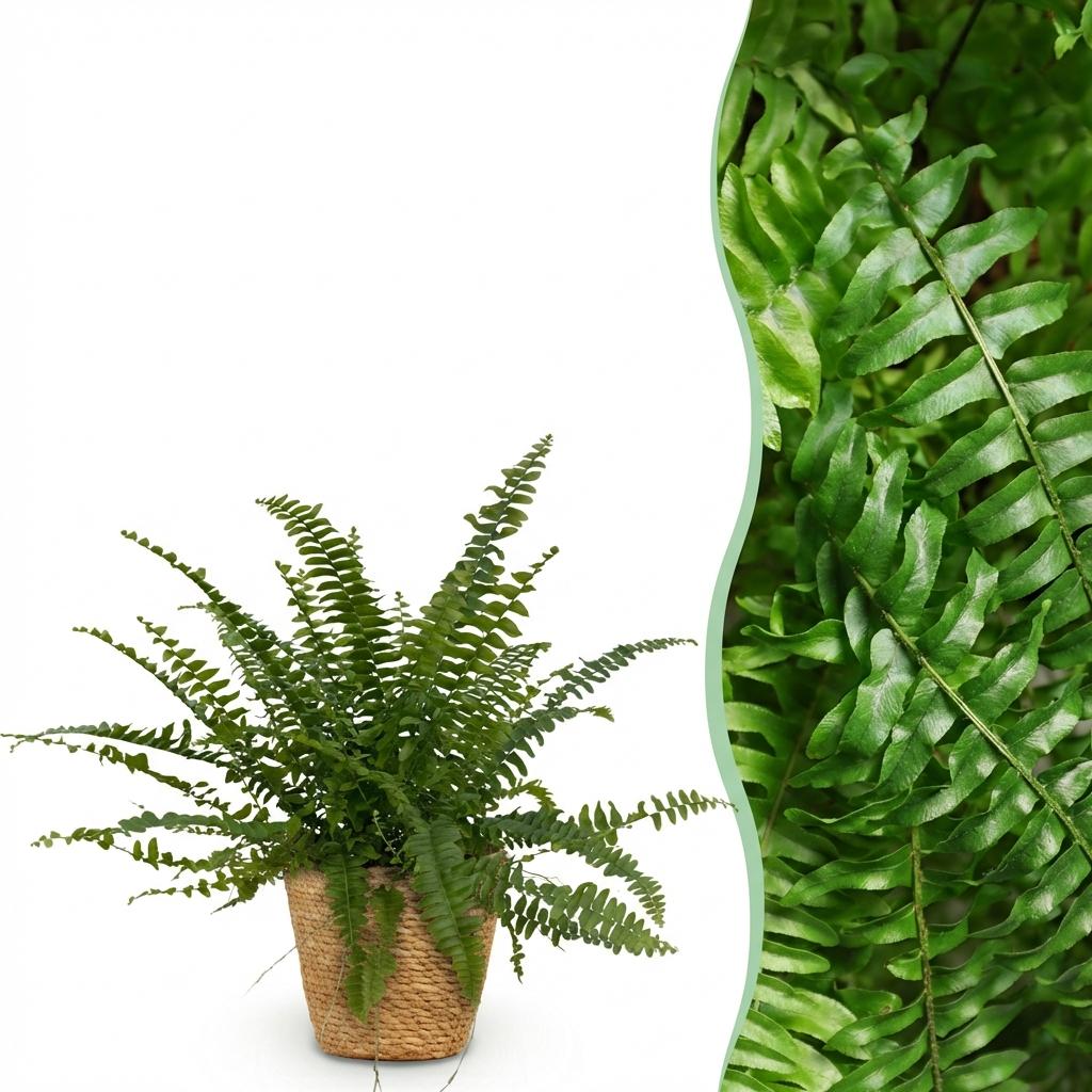 Farn kaufen | Nephrolepis exaltata Green Lady – Topf Ø 12 cm, Höhe 25 cm - Wurzelwerk Design