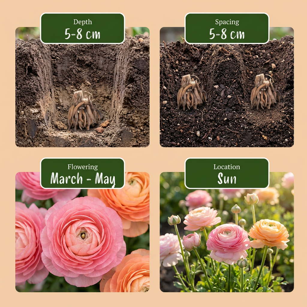 Ranunkeln Pastell-Mischung – Ranunculus online kaufen | 80 bis 320 Knollen, zarte Töne &amp; Schnittblume – Wurzelwerk Design