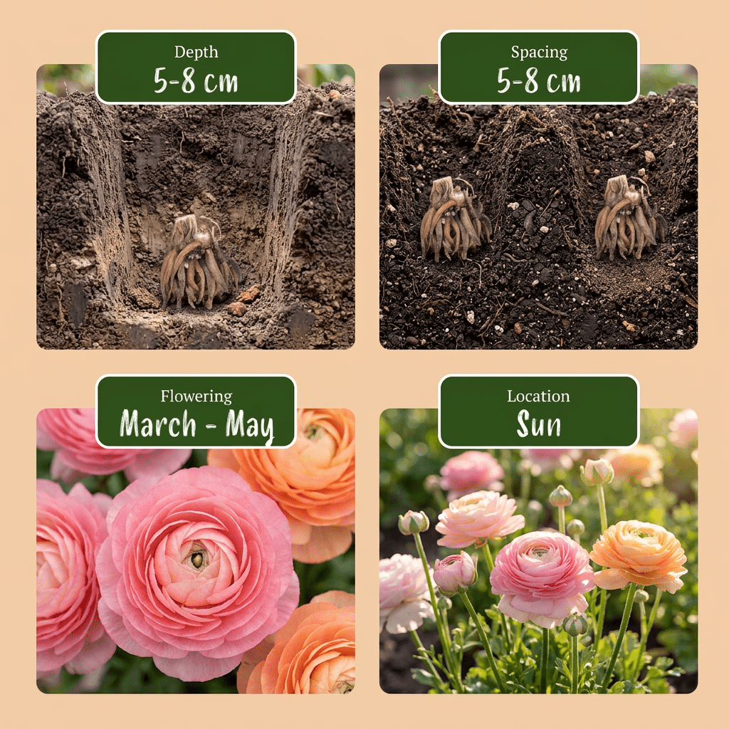 Ranunkeln Pastell-Mischung – Ranunculus online kaufen | 80 bis 320 Knollen, zarte Töne &amp; Schnittblume – Wurzelwerk Design - Wurzelwerk Design
