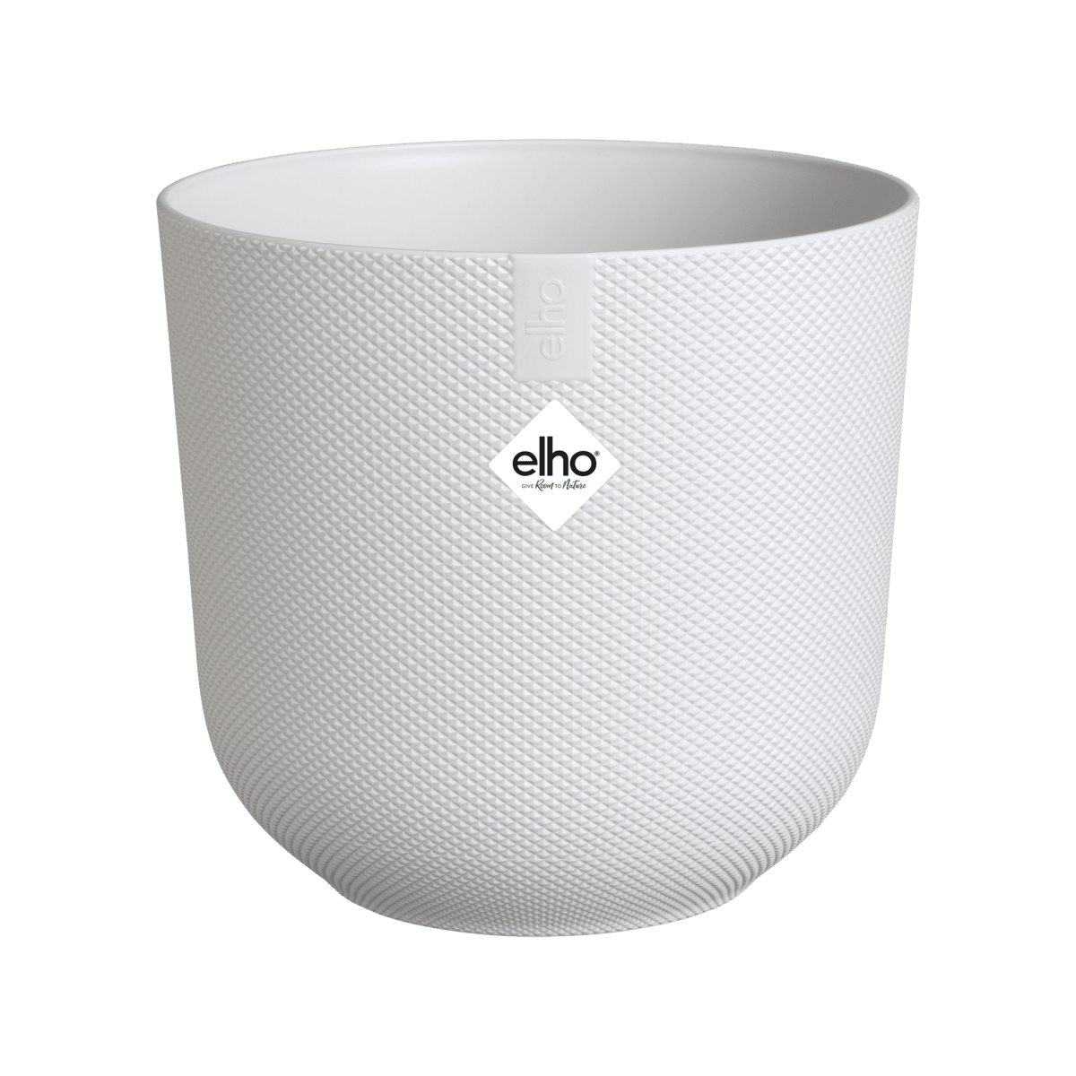 Topf elho Jazz Round weiß - D23 x H21 - Wurzelwerk Design