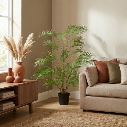 Künstliche Areca Palme von Everspring, 122 cm oder 190 cm hohe Pflanze mit grünen Blättern für natürliche Raumdekoration