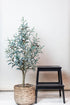 Künstlicher Olivenbaum von Everspring, Olea europaea, 115–180 cm hohe Kunstpflanze mit grünen Blättern, geeignet für Innen- und Außenbereich