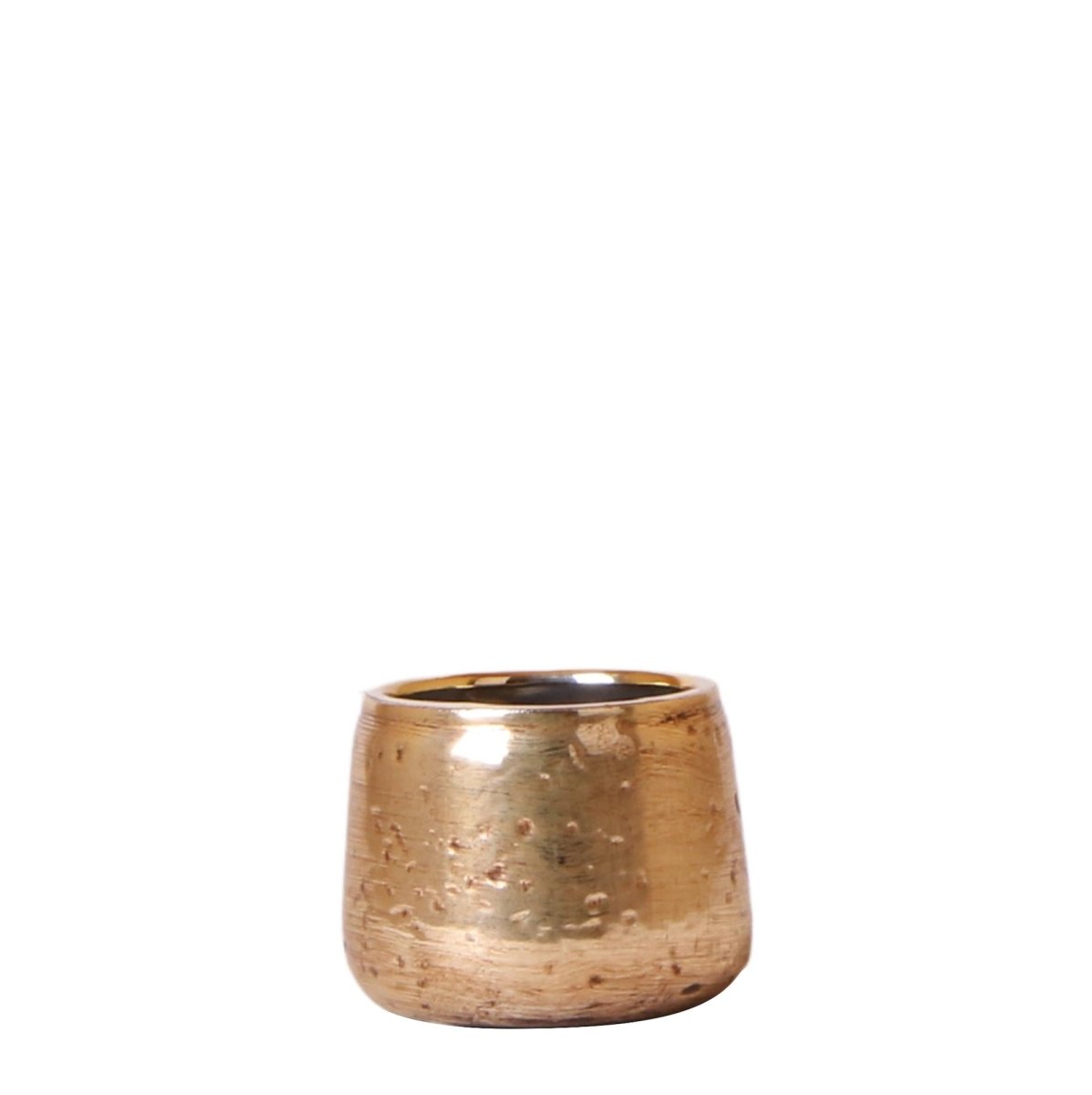 Luxuriöser Blumentopf - Goldener Keramiktopf - Ø 6 cm - Wurzelwerk Design