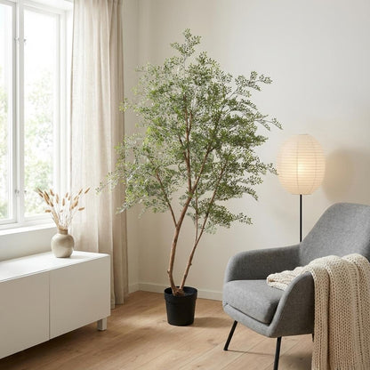 Künstlicher Cassia-Baum von Everspring, 180 cm hoch, mit grünen Blättern, als dekorative Zimmerpflanze.