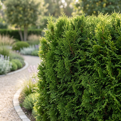 Lebensbaum Smaragd Jungpflanzen – Thuja occidentalis online kaufen | 8er-Set, immergrün &amp; winterhart – Wurzelwerk Design