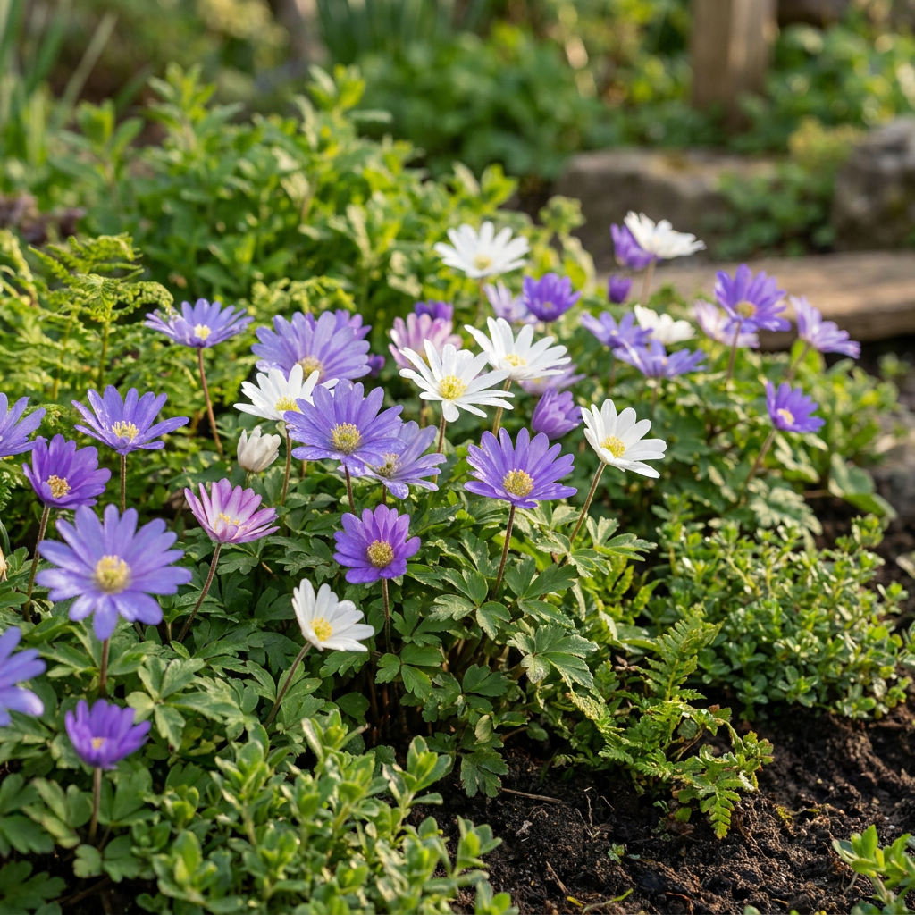 Strahlenanemone – Anemone blanda online kaufen | 50 bis 400 Knollen, bunt &amp; verwildernd – Wurzelwerk Design