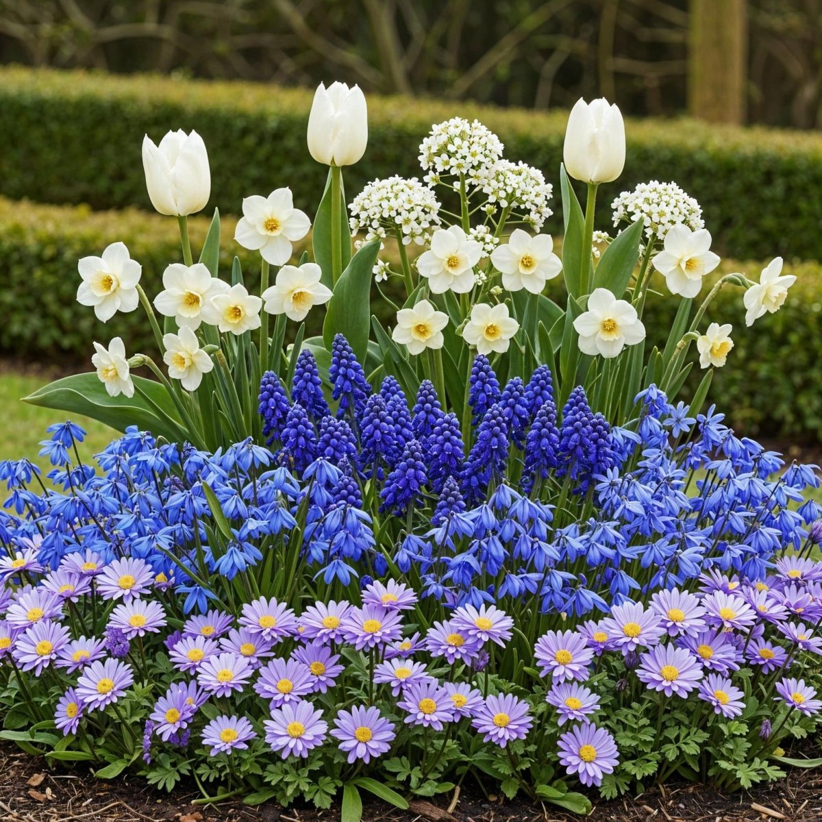 Blumenzwiebeln Bulb Garden Blue Mix | 125 Stück Blautöne – Geschenkverpackung - Wurzelwerk Design