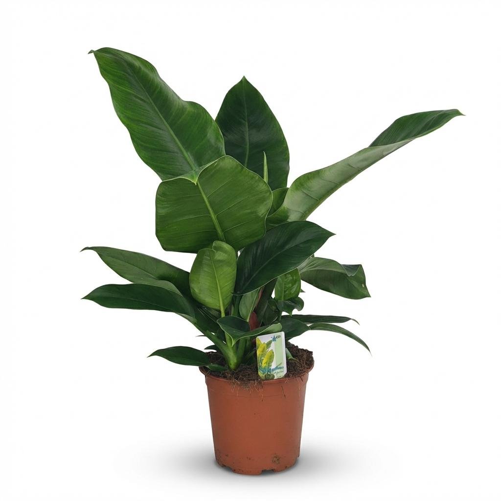 Philodendron Imperial Green kaufen | Zimmerpflanze – Topf Ø 19 cm, Höhe 65 cm - Wurzelwerk Design