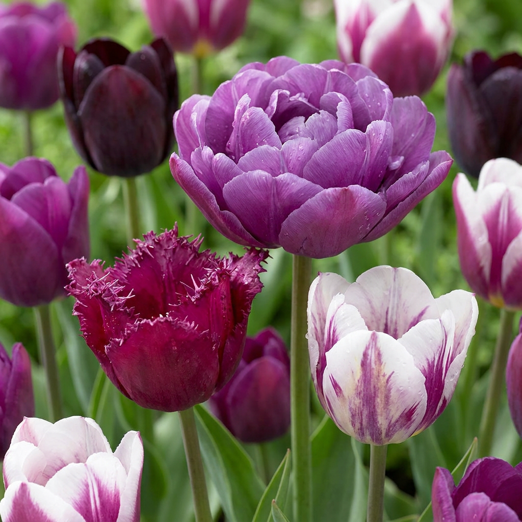 Tulpen-Mischung Blueberry – Tulipa online kaufen | 24 bis 280 Blumenzwiebeln in Violett- und Blautönen – Wurzelwerk Design