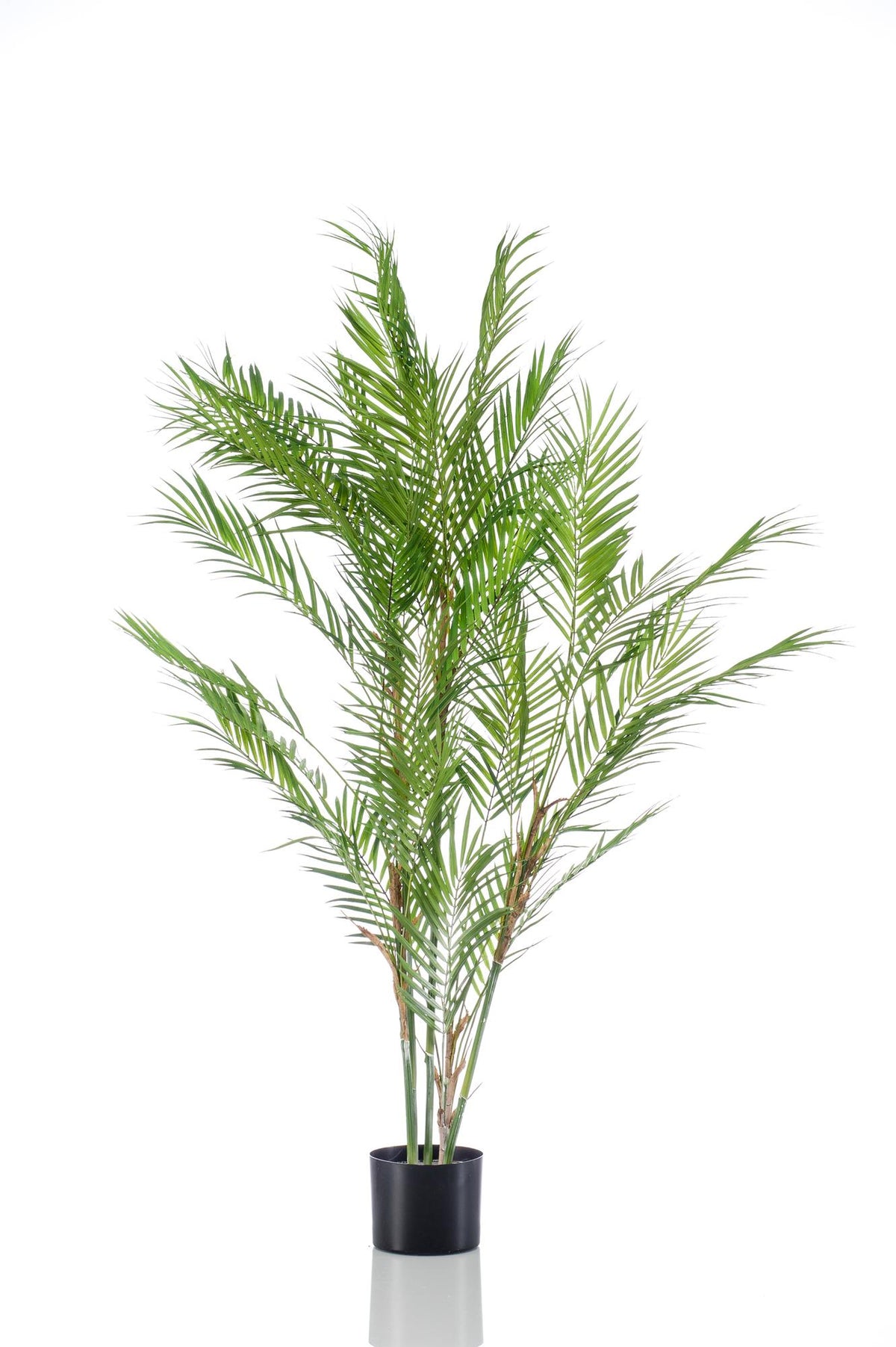 Kunstpflanze Chamaedorea Elegans, Bergpalme, 120 cm, Everspring, realistische grüne Zimmerpflanze als Dekoration
