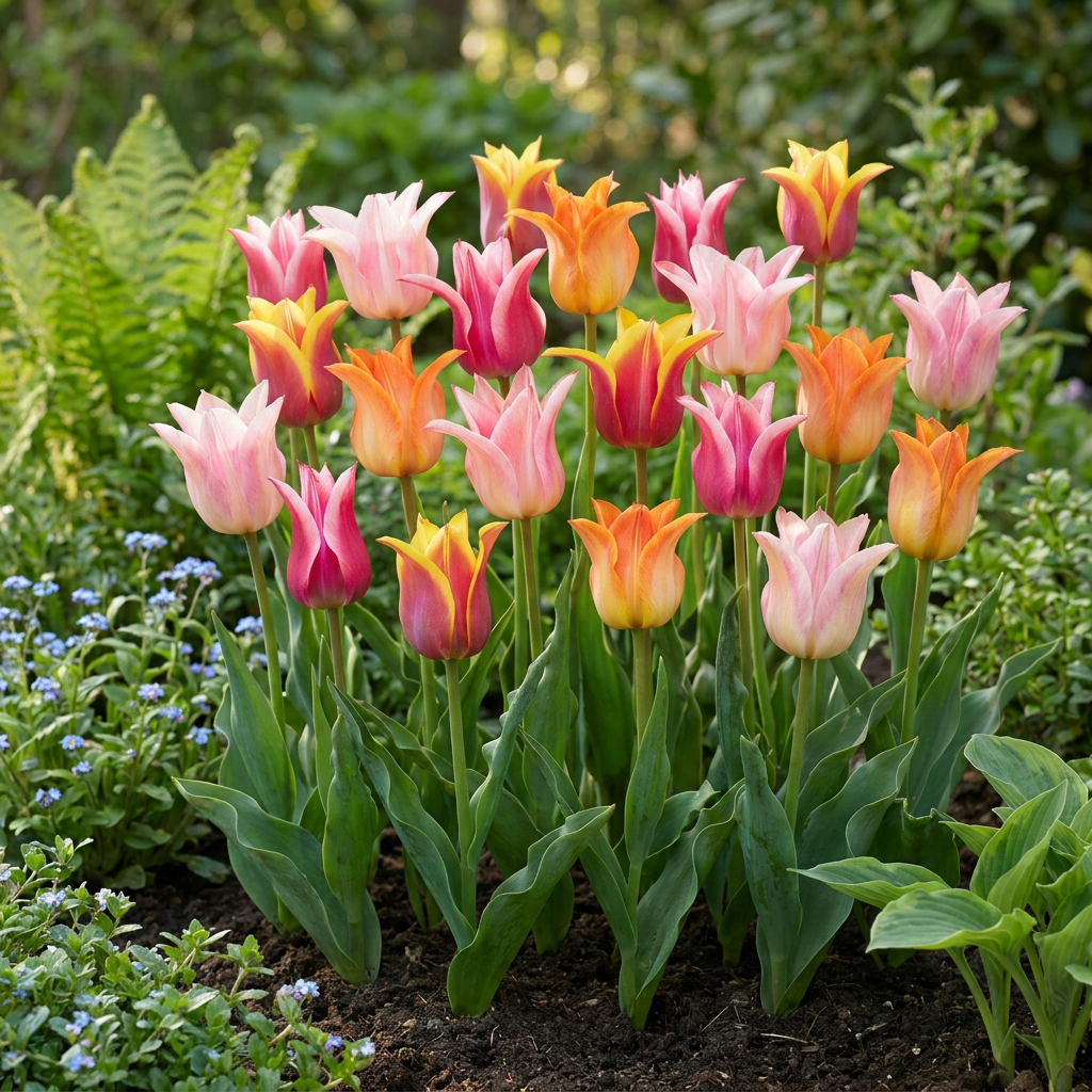 Tulpen-Mischung Ballade – Tulipa online kaufen | 12 bis 96 Blumenzwiebeln, elegant &amp; langstielig – Wurzelwerk Design
