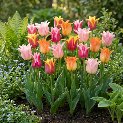 Tulpen-Mischung Ballade – Tulipa online kaufen | 12 bis 96 Blumenzwiebeln, elegant &amp; langstielig – Wurzelwerk Design