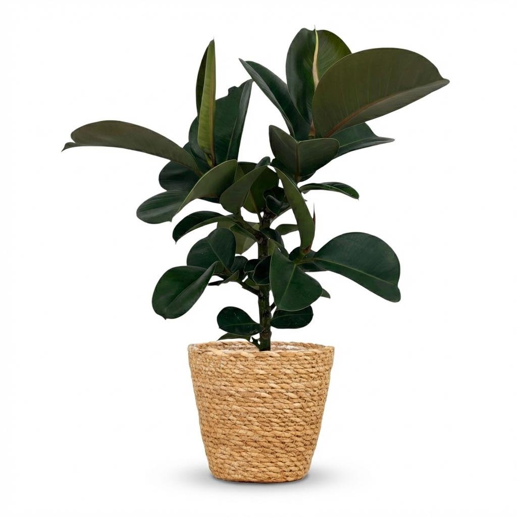 Gummibaum kaufen | Ficus Elastica Cloe – Topf Ø 19 cm, Höhe 65 cm - Wurzelwerk Design