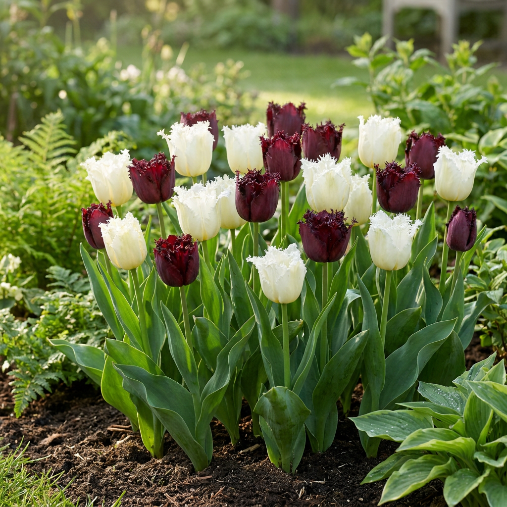 Tulpen-Mischung Breakdance – Tulipa online kaufen | 15 bis 120 Blumenzwiebeln, lebhaft &amp; kontrastreich – Wurzelwerk Design