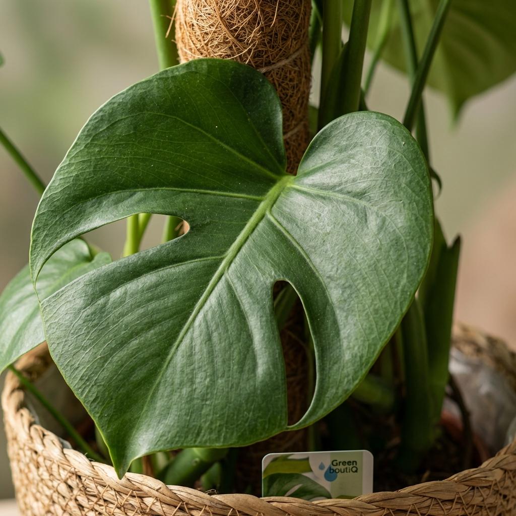 Monstera Deliciosa am Moosstab kaufen | Fensterblatt, 90 cm