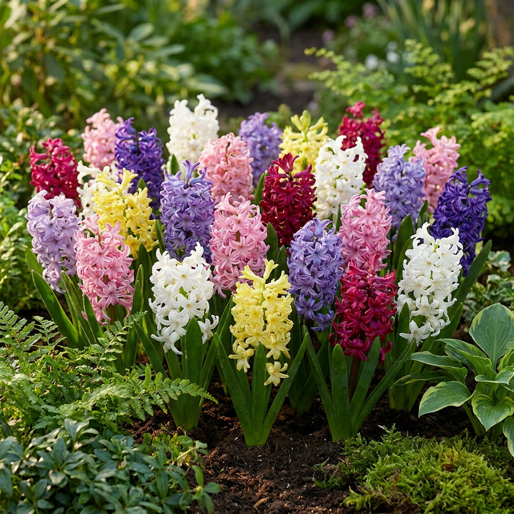 Hyazinthen-Mischung – Hyacinthus orientalis online kaufen | 20 bis 80 Blumenzwiebeln, bunt &amp; intensiv duftend – Wurzelwerk Design