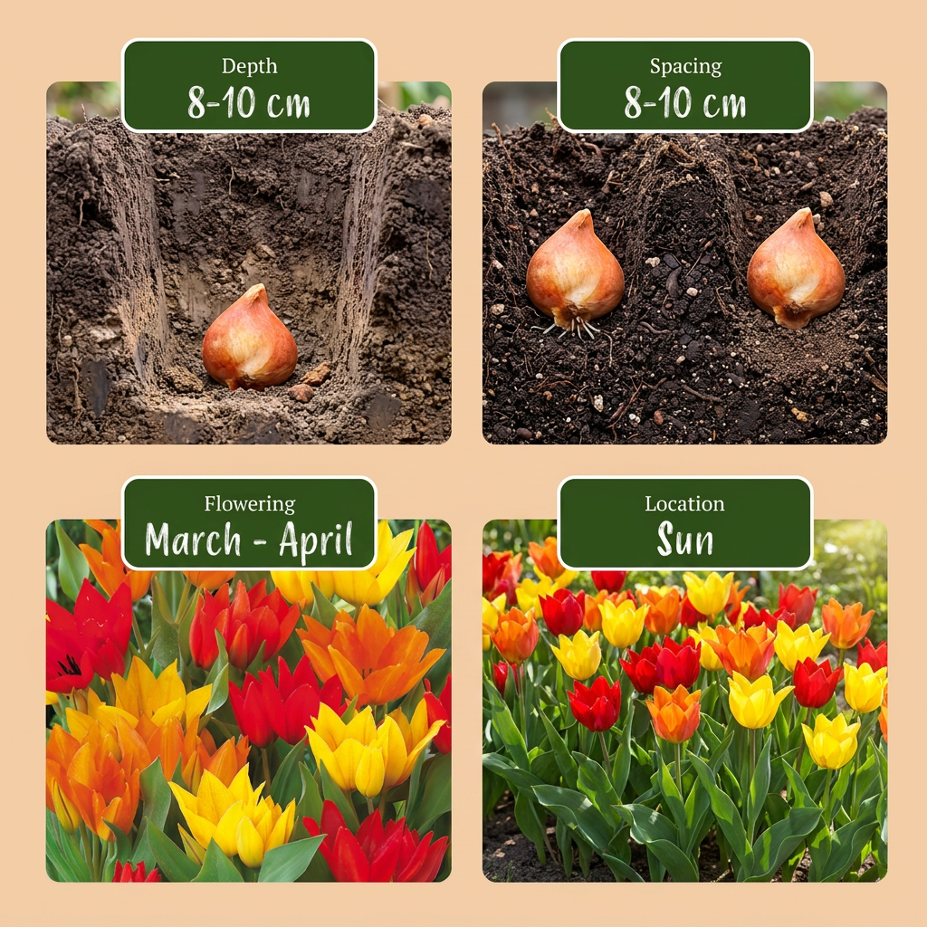 Wildtulpe Praestans Mischung – Tulipa praestans online kaufen | 50 bis 200 Blumenzwiebeln, mehrblütig &amp; verwildernd – Wurzelwerk Design