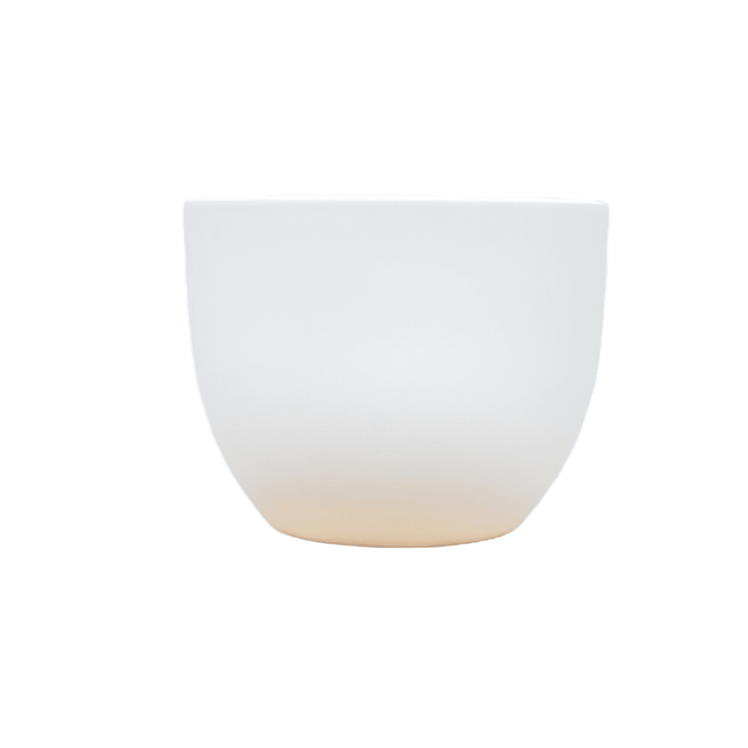 Topf Eggy weiß - D100 x H77 - Wurzelwerk Design