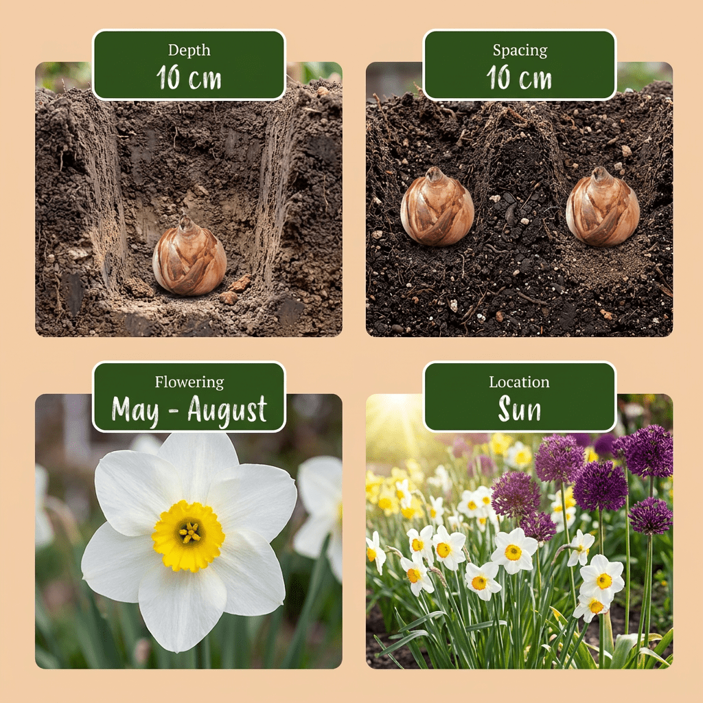 Blumenzwiebel-Mischung Trockengarten – online kaufen | 35 bis 280 Zwiebeln für sonnige, trockene Beete – Wurzelwerk Design - Wurzelwerk Design