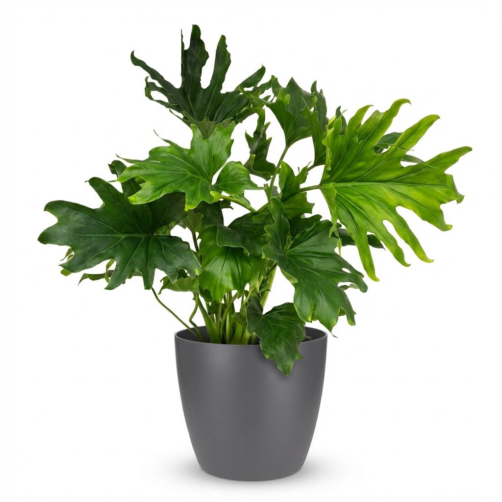 Philodendron Lickety Split kaufen | Zimmerpflanze – Topf Ø 19 cm, Höhe 70 cm - Wurzelwerk Design