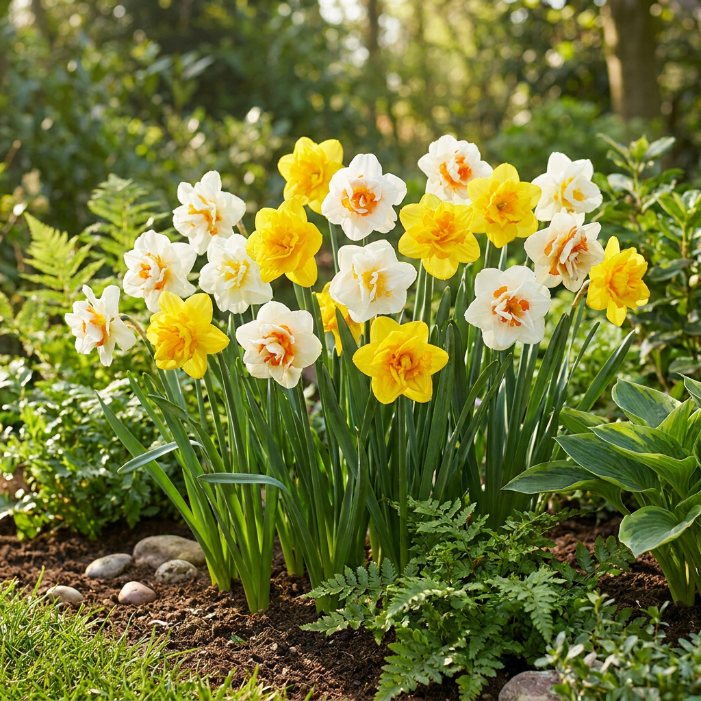 Gefüllte Narzissen Mischung – Narcissus online kaufen | 20 bis 240 Blumenzwiebeln, dicht gefüllt – Wurzelwerk Design