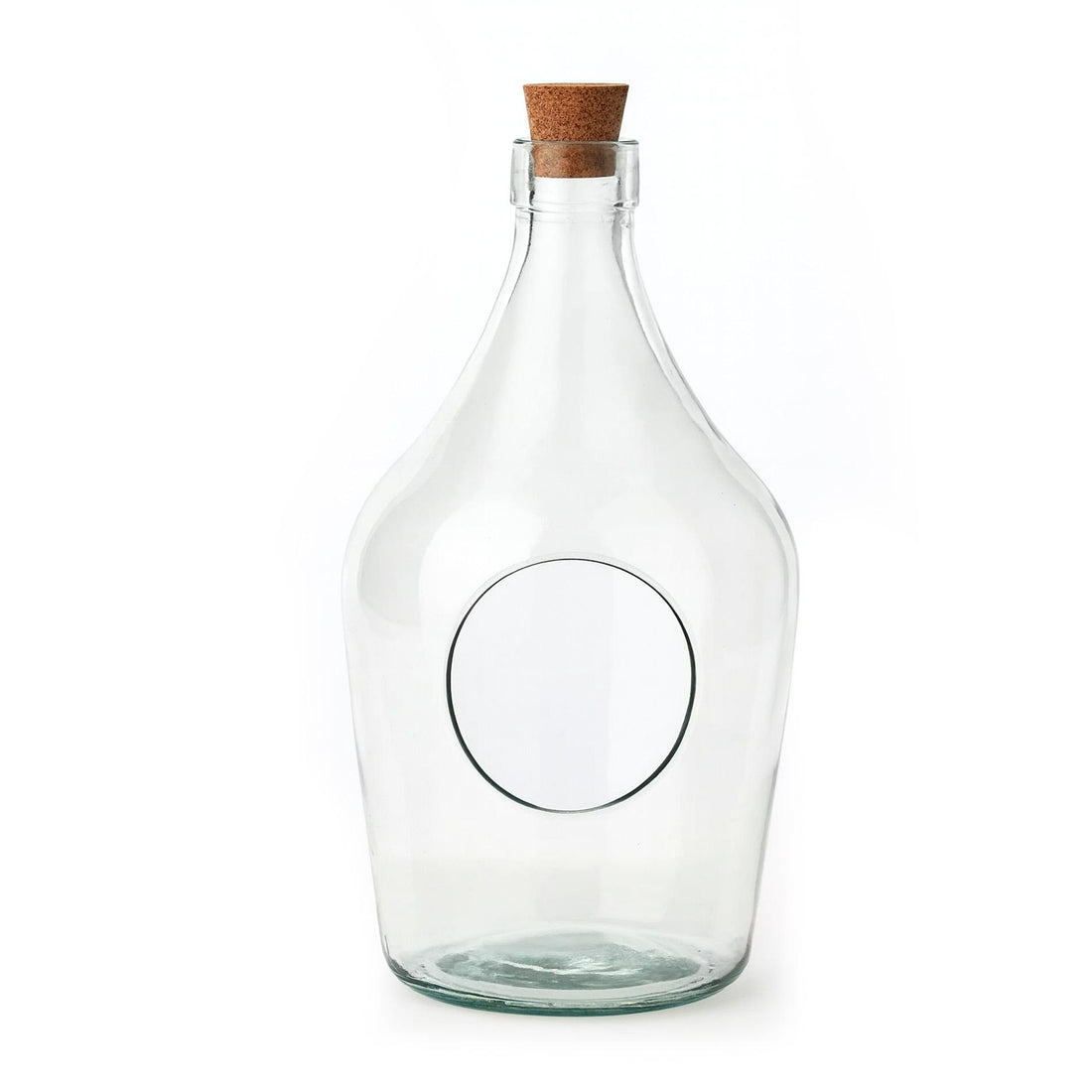 Offene Terrariumflasche, 3 Liter, offene Glasflasche mit Korken