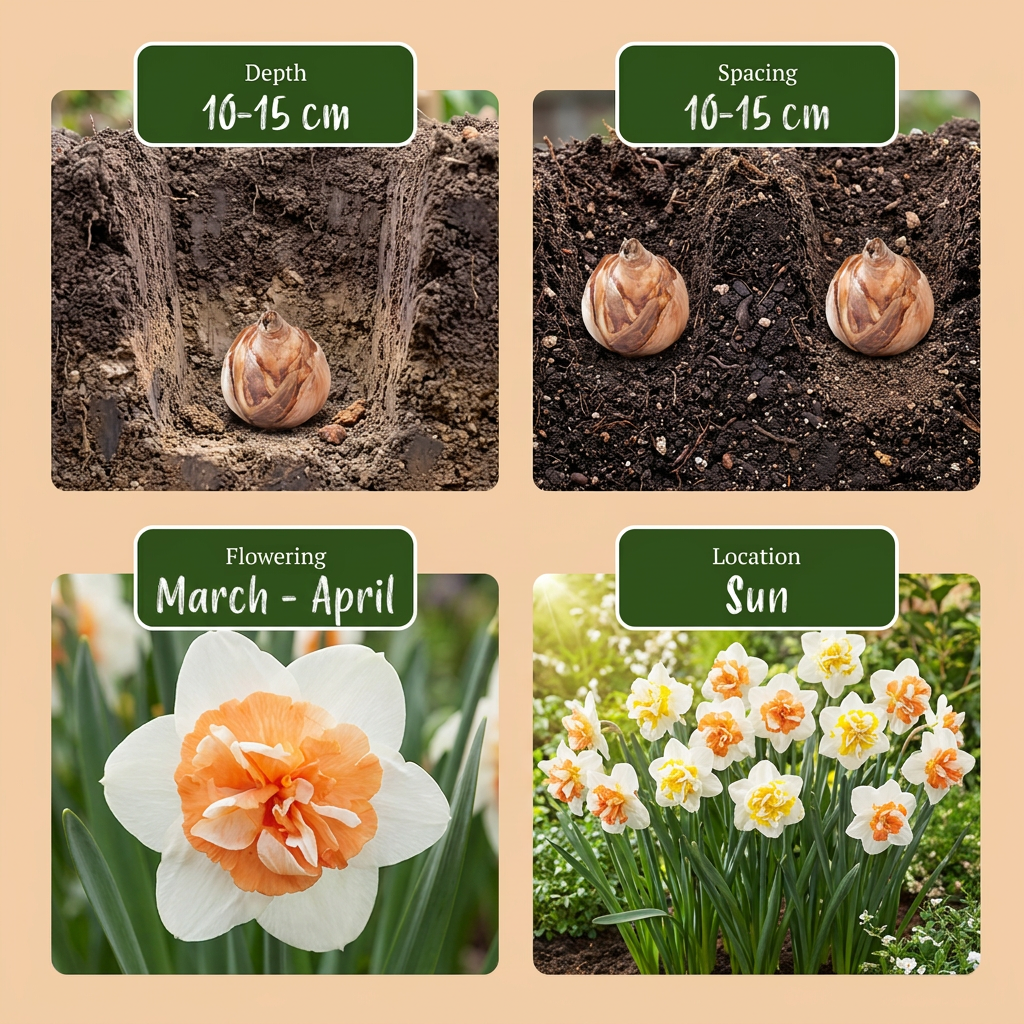 Narzisse Macaron Bloss – Narcissus online kaufen | 10 bis 80 Blumenzwiebeln, weiß-gelb &amp; auffällig – Wurzelwerk Design