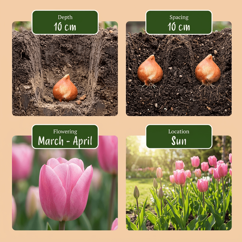 Blumenzwiebel-Mischung Rosa – für große Flächen online kaufen | 250 bis 1000 Zwiebeln – Wurzelwerk Design - Wurzelwerk Design