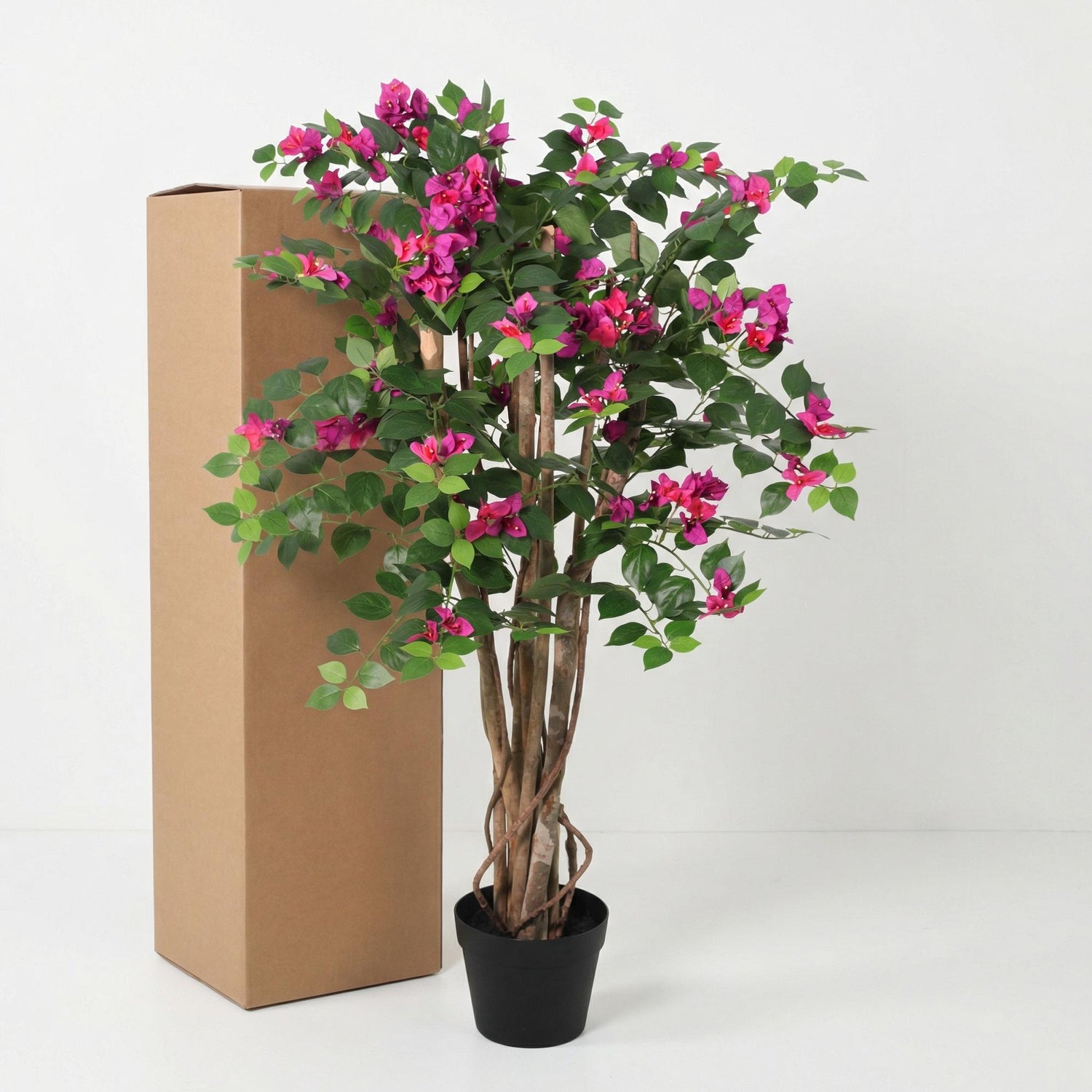 Everspring Kunstpflanze Bougainville, 120cm hohe künstliche Pflanze mit bunten Blüten, realistisch und pflegeleicht.