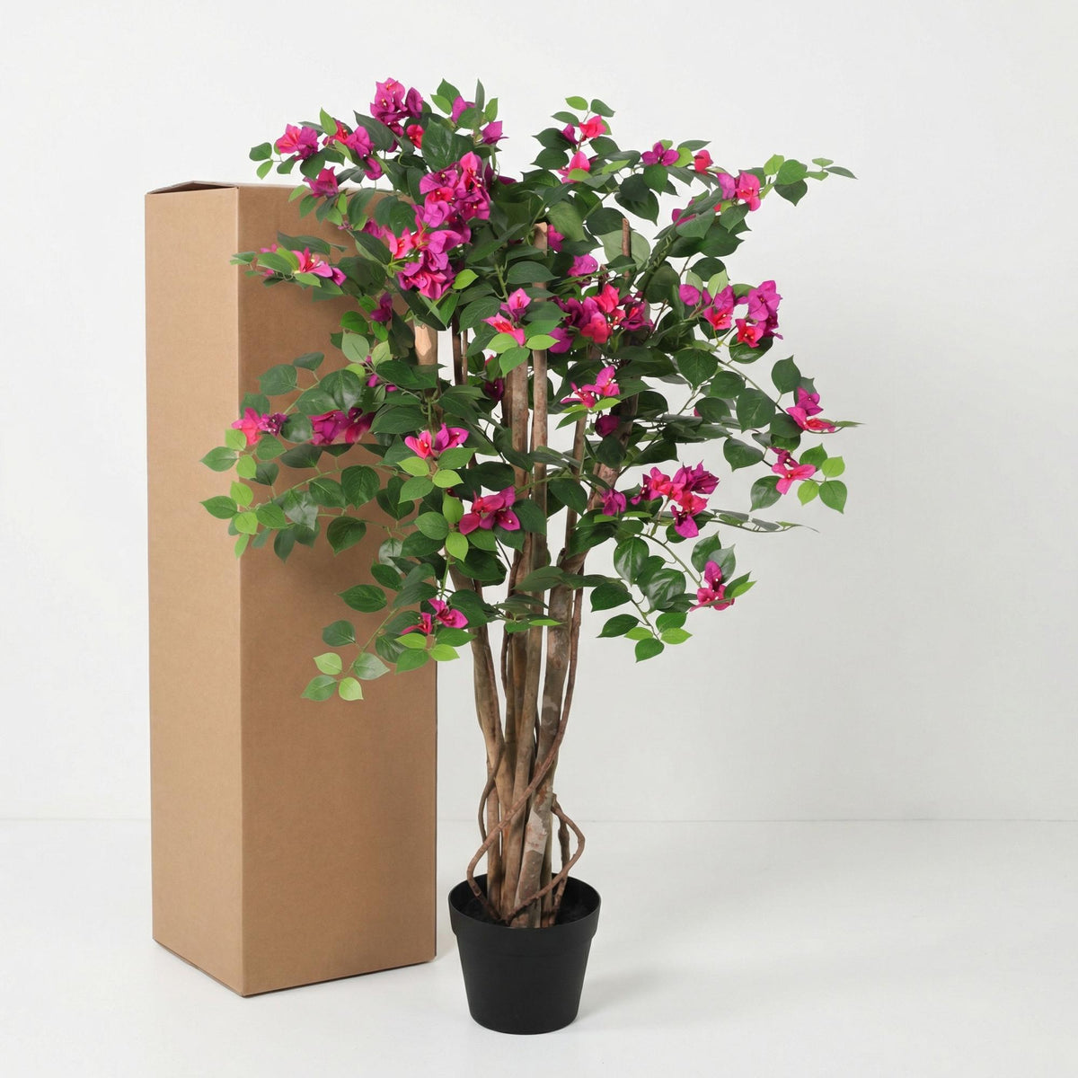 Everspring Kunstpflanze Bougainville, 120cm hohe künstliche Pflanze mit bunten Blüten, realistisch und pflegeleicht.