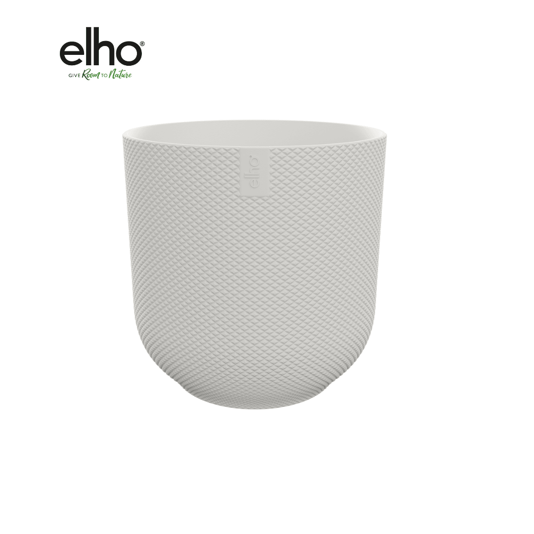 Topf elho Jazz Round weiß - D23 x H21 - Wurzelwerk Design