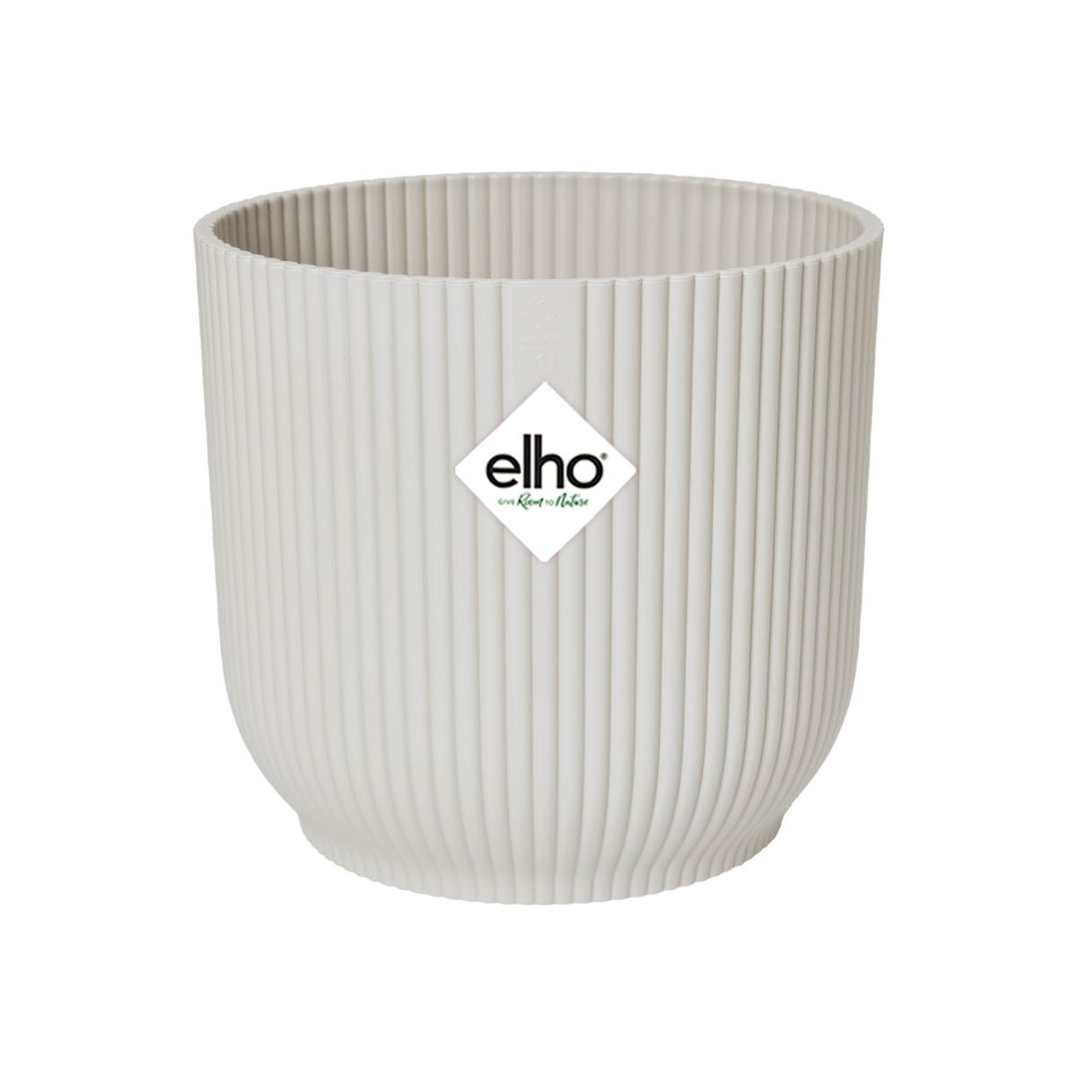 Topf elho Vibes Fold Round weiß - D14 x H13 - Wurzelwerk Design