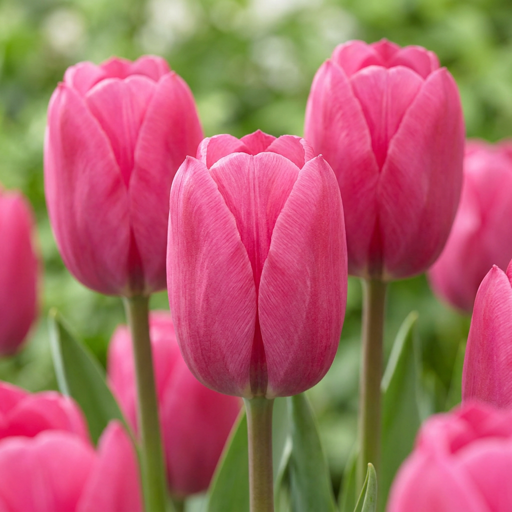 Triumph-Tulpe Rosa – Tulipa online kaufen | 30 bis 120 Blumenzwiebeln, standfest &amp; langstielig – Wurzelwerk Design