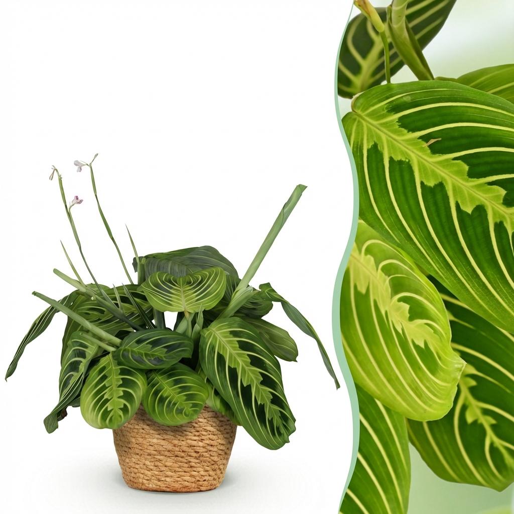 Maranta Lemon Lime kaufen | Gebetspflanze – Topf Ø 12 cm, Höhe 25 cm - Wurzelwerk Design