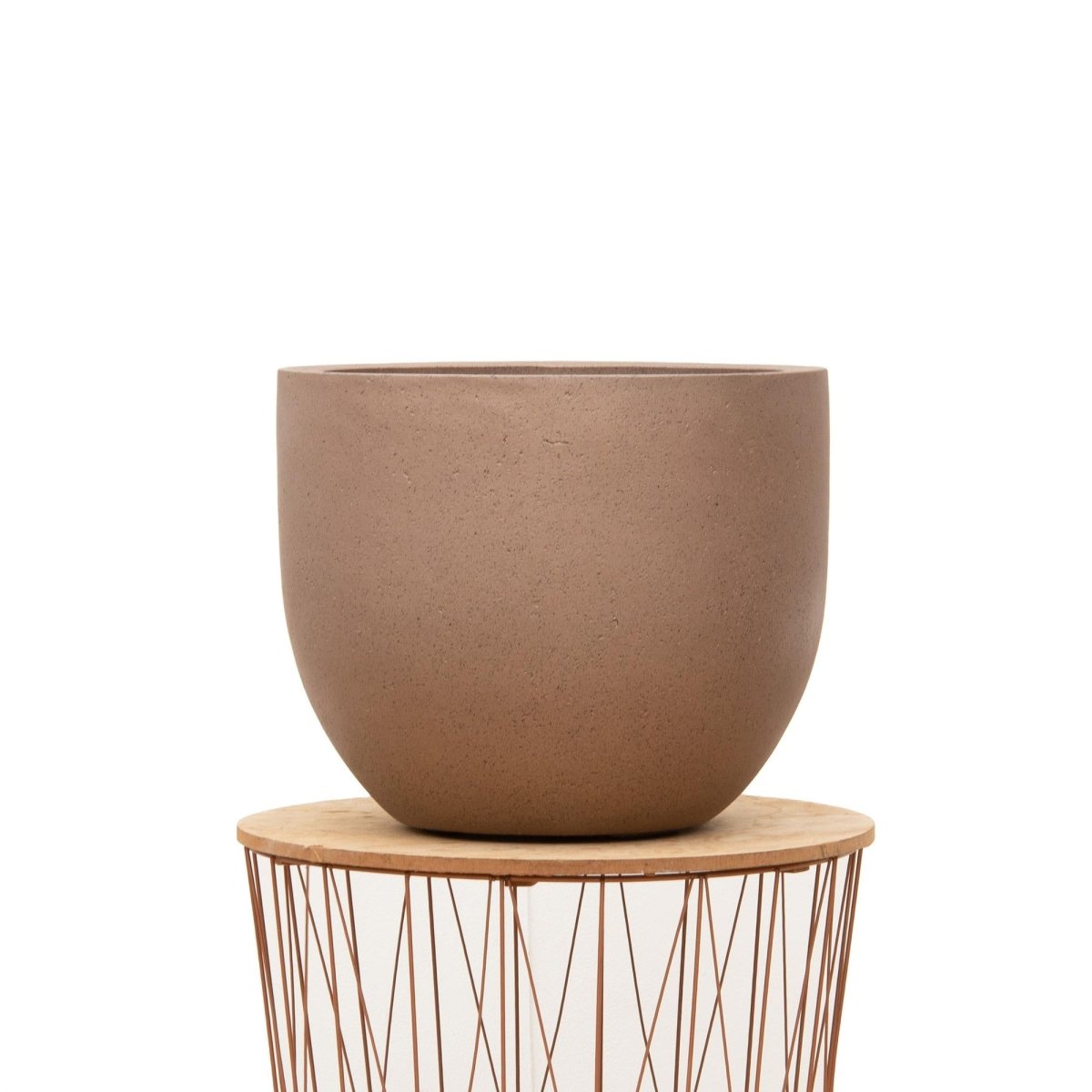 Topf Grigio New Egg Bronze - D36 x H31 - Wurzelwerk Design