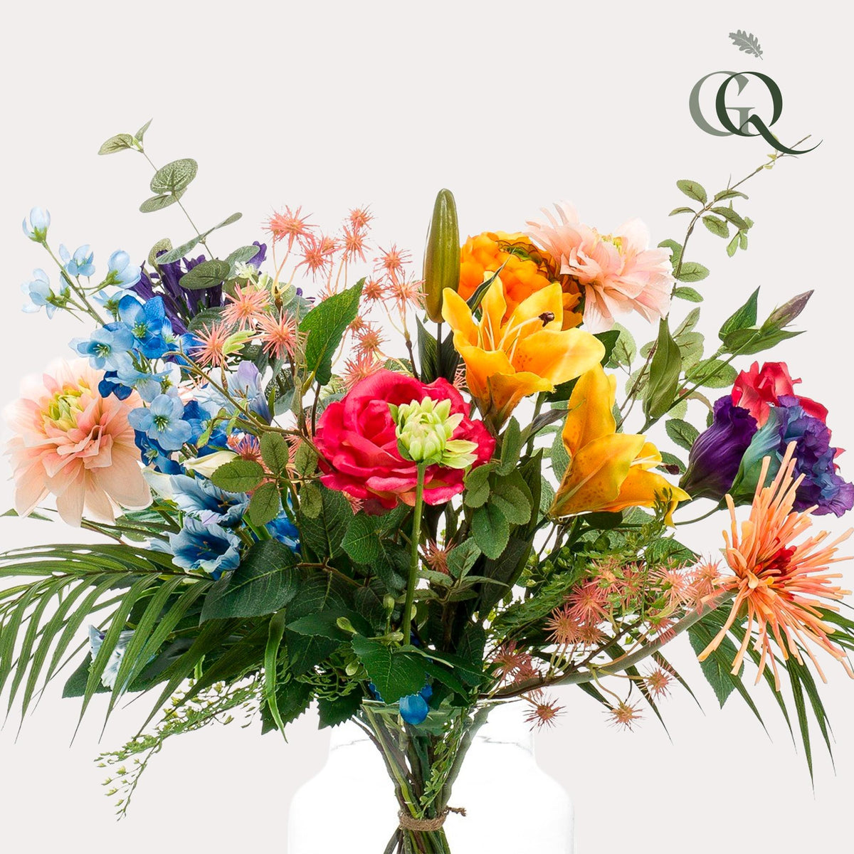 Kunstblumenstrauß M „Pretty Powerful“ von Everspring, 67 cm hoher Trockenblumen-Arrangemang in Naturfarben.