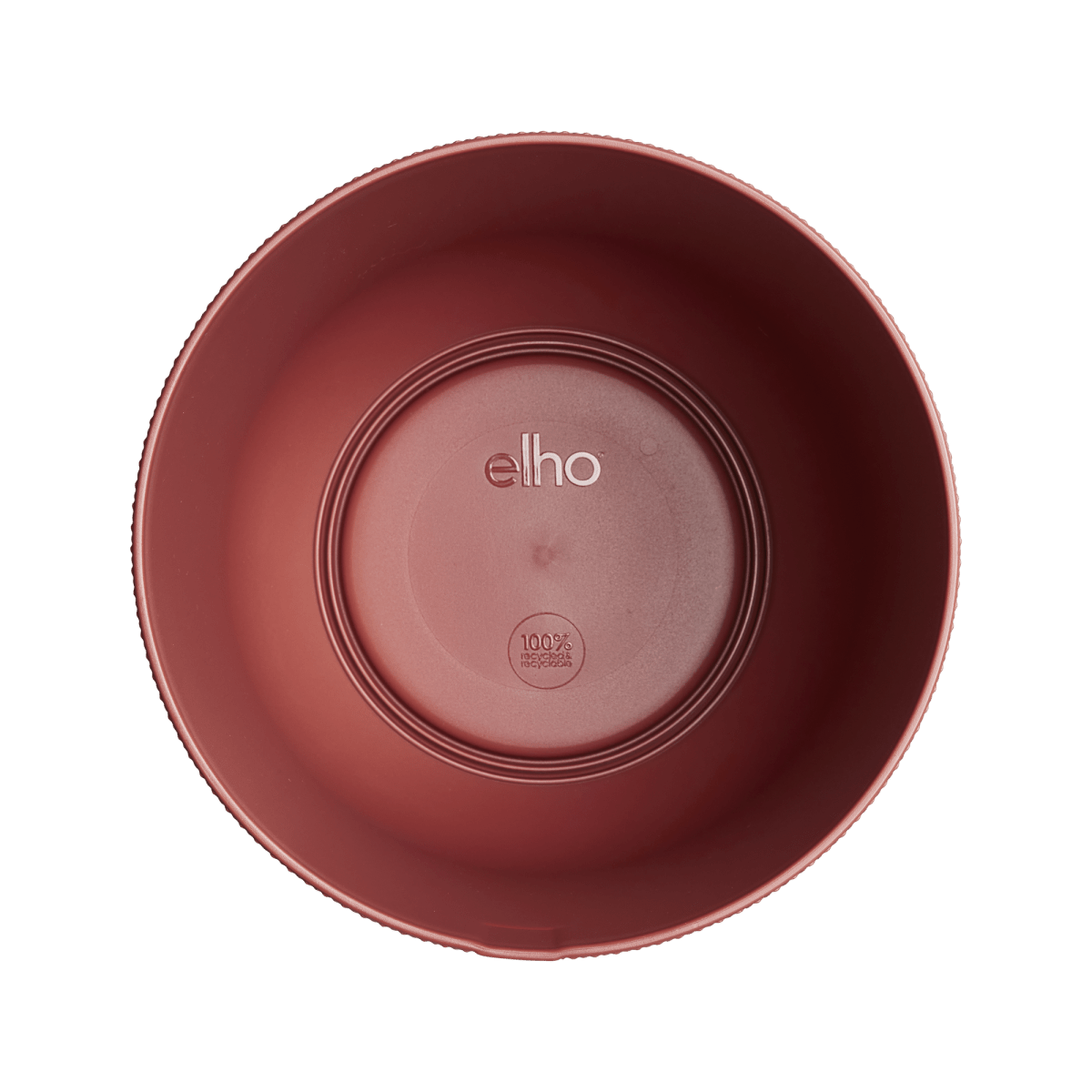 Topf elho Jazz Round tuscan red - D19 x H18 - Wurzelwerk Design