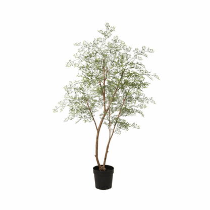 Künstlicher Cassia-Baum von Everspring, 180 cm hoch, mit grünen Blättern und natürlicher Baumform, perfekt für Innenräume.