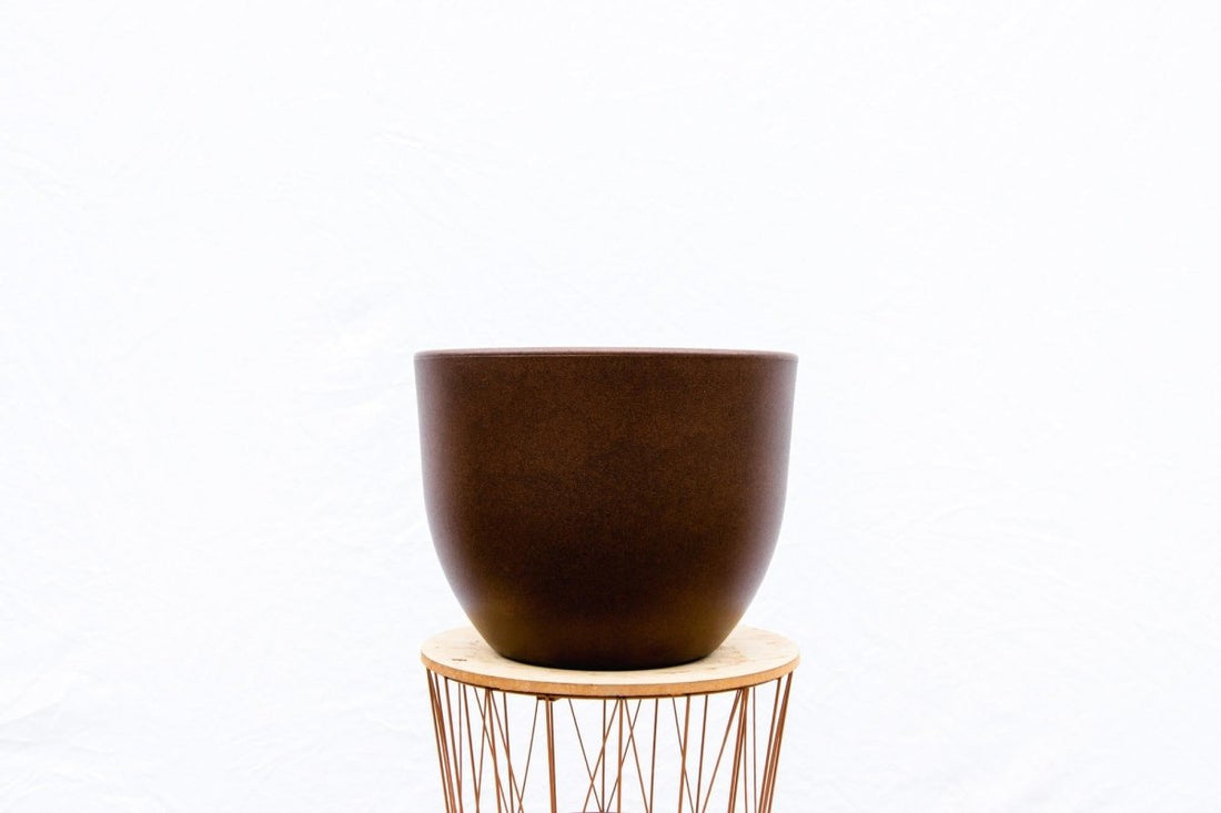Topf Eggy Bronze - D80 x H61 - Wurzelwerk Design